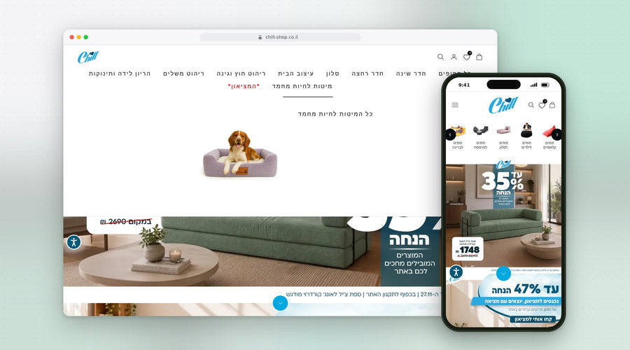 CHILL – אתר Shopify שבנינו