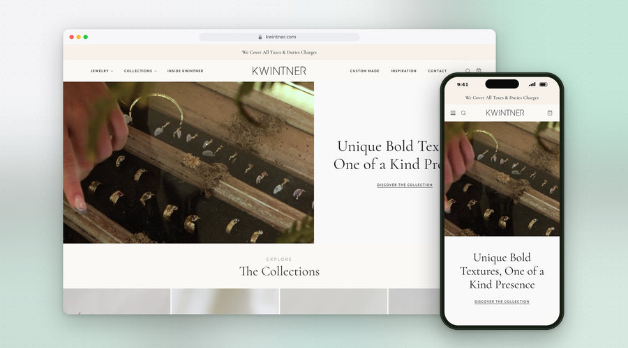 KWINTER – אתר Shopify שבנינו